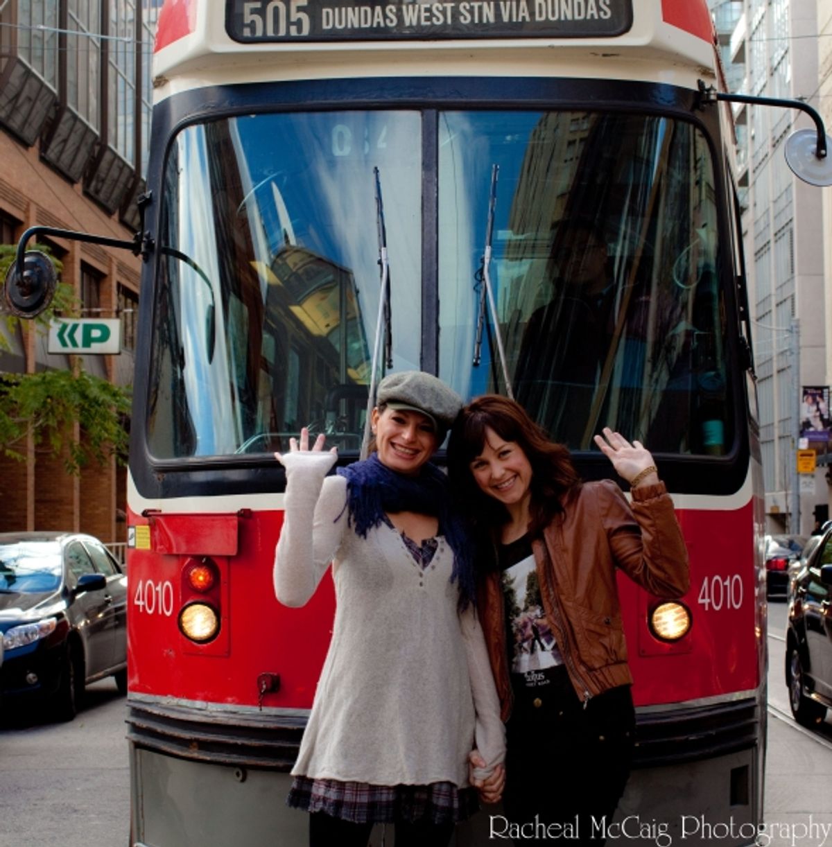 Chandra Lee Schwartz and Jackie Burns embrace Toronto and the TTC Streetcar at 